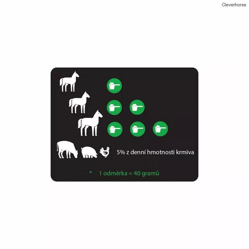 Biochar 1600 g - hrubé aktivní uhlí pro koně