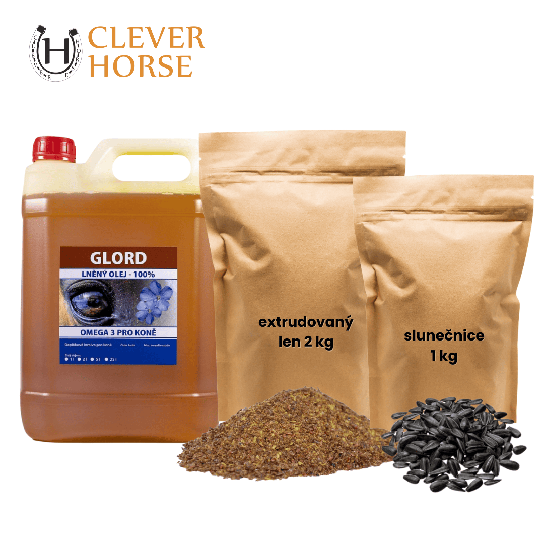 NA PŘIBRÁNÍ balíček Lněný olej 2 l + Extrudovaný len 2 kg + Slunečnice 1 kg