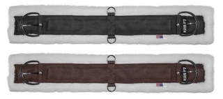 Westernový Lakota podbřišník se syntetickým beránkem