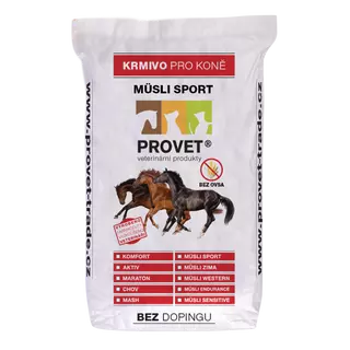 Mikrop Premium Sport musli 20kg BEZ OVSA (dříve PROVET®)