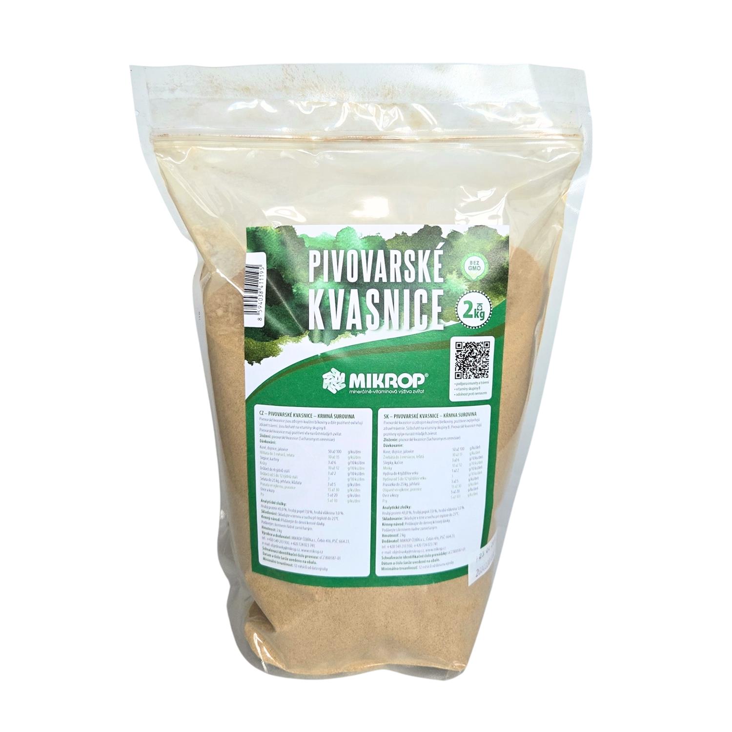 Pivovarské kvasnice sypké Mikrop 2 kg