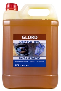Lněný olej pro koně Glord 2l