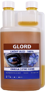 Lněný olej pro koně Glord 1l