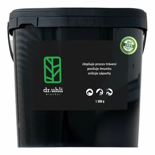 Biochar 1200 g - prášek, aktivní uhlí pro zvířata