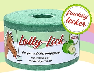Zdravé lízátko pro koně Lolly Lick, jablko