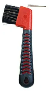 Kopytní háček s kartáčkem a gumovou rukojetí