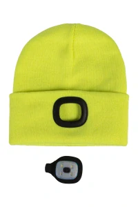 Čepice s čelovým světlem