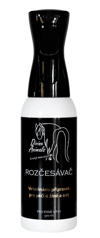 Rozčesávač pro koně Divine animals 500ml