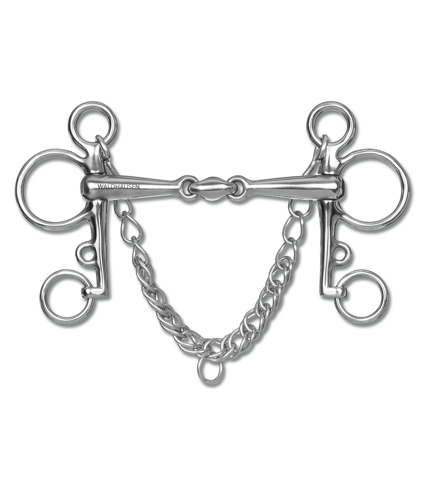 Udidlo Pelham 2x lomené 