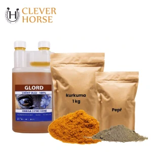 KURKUMA balíček Lněný olej 1 l + Kurkuma 1 kg + Pepř 50 g