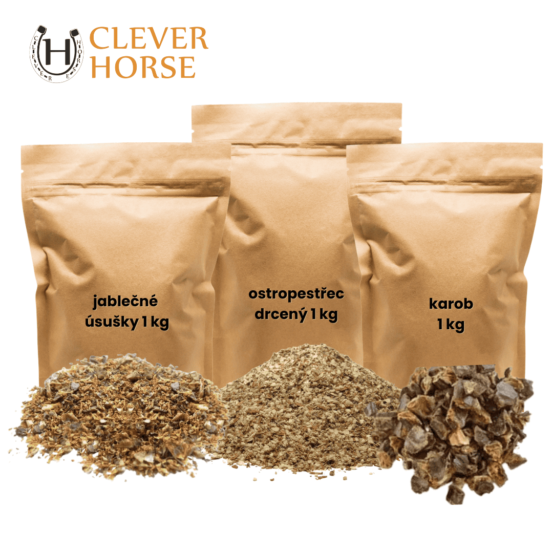SCHVÁCENÍ balíček Ostropestřec 1 kg + Karob 1 kg + Jablečné výlisky 1 kg
