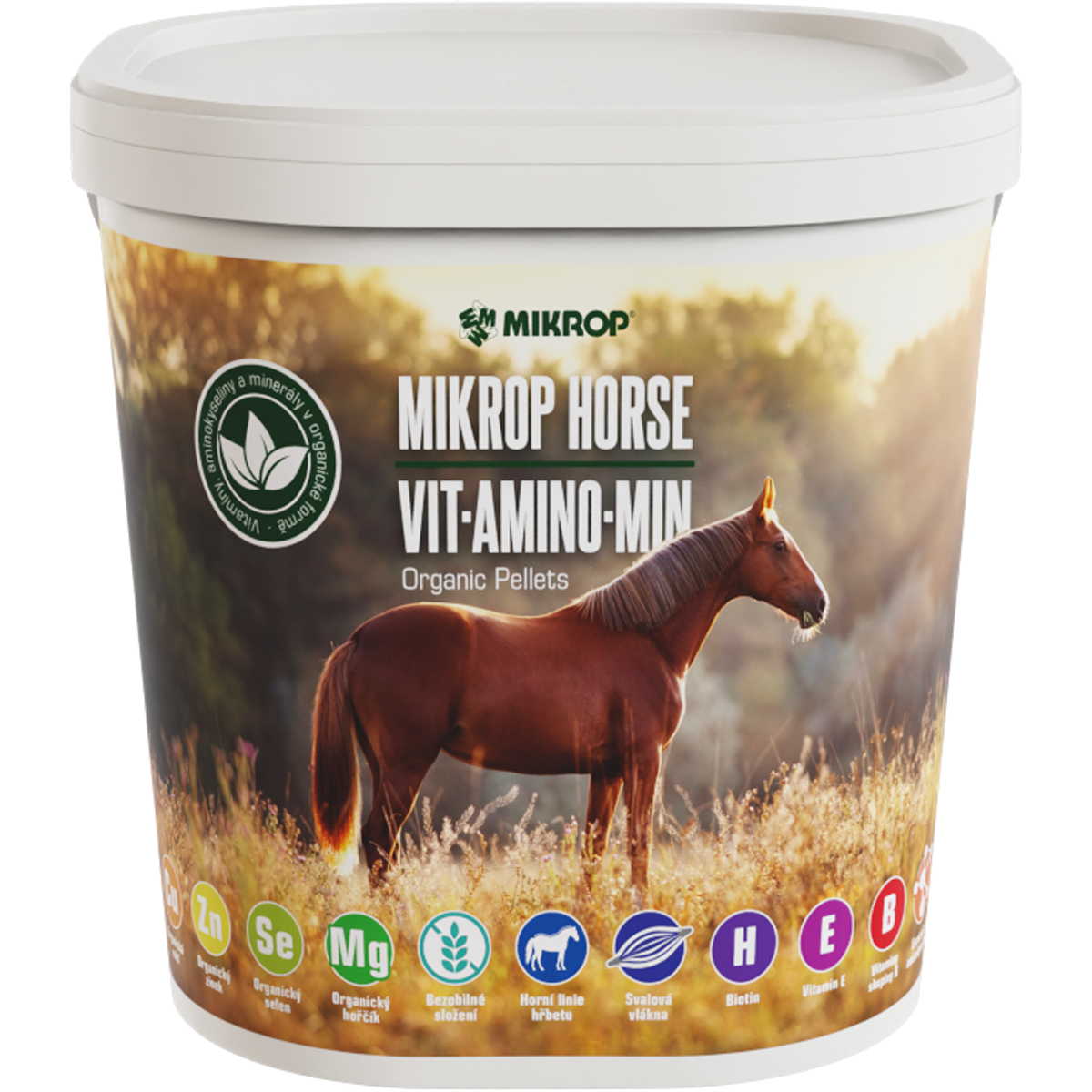 MIKROP® HORSE granulovaná minerálka VIT.AMINO.MIN organická 6,5 kg