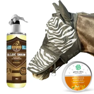 Balíček proti hmyzu maska + repelent + hojivá měsíčková mast Topvet