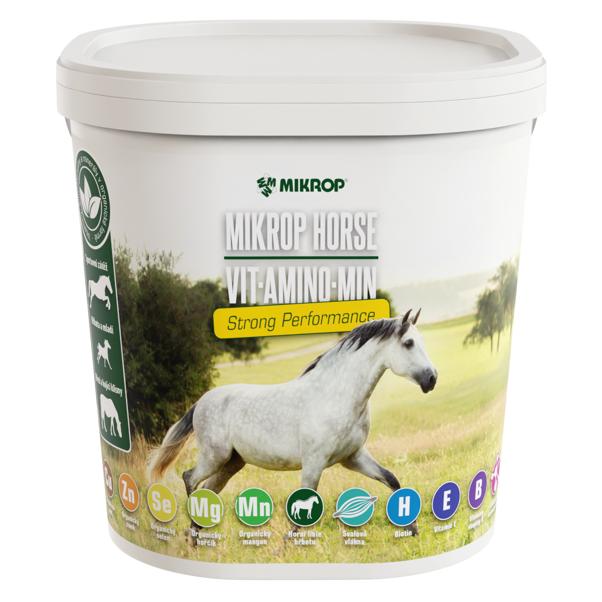 Mikrop® Horse VIT.AMINO. granulovaná minerálka STRONG PERFORMANCE 6,5kg