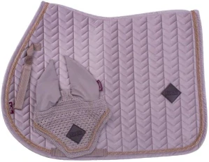 Podsedlová dečka s čabrakou Kentaur Samet béžová