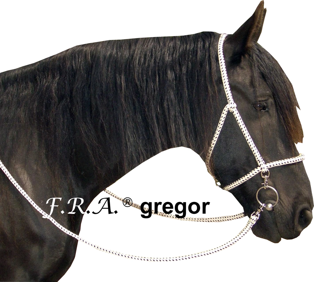 Provazová uzdečka s otěžemi F.R.A. Gregor