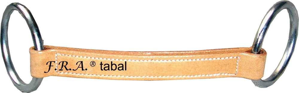 Kožené udidlo F.R.A. Tabal s podbradním řemínkem