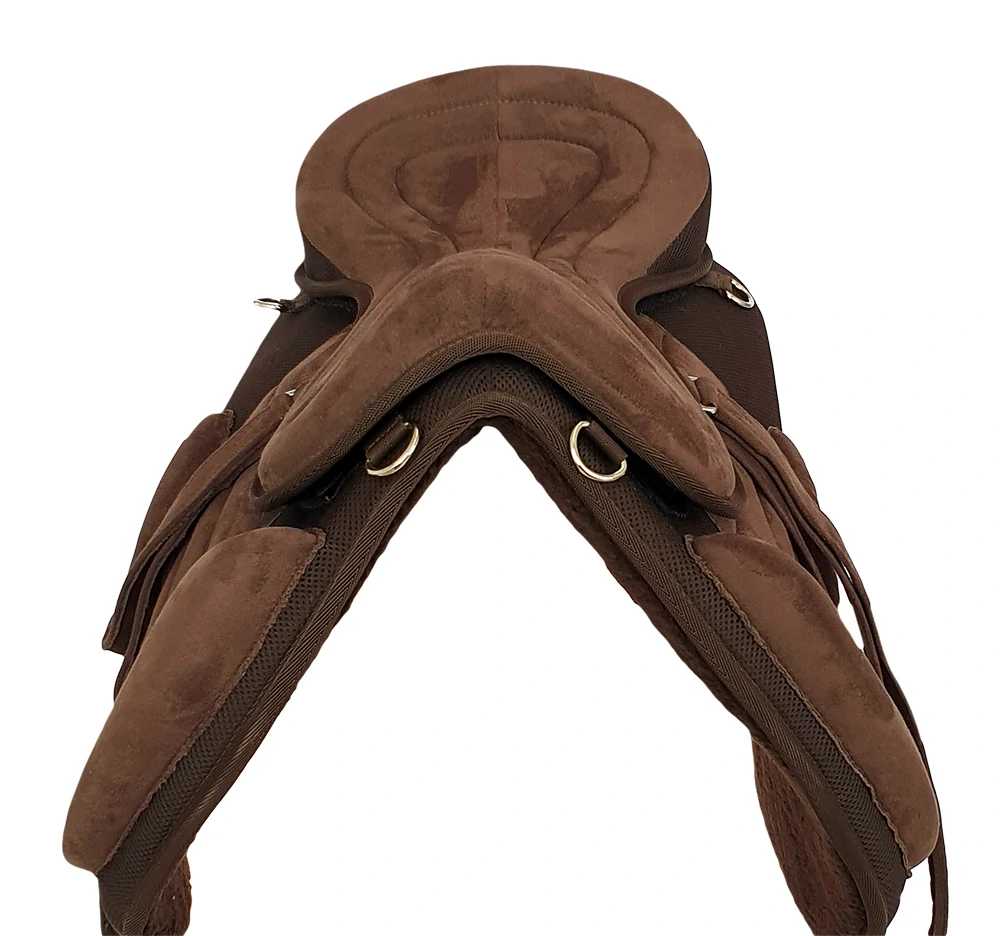 Bezkostrové sedlo AMR Liberty + podbřišník a třmenové řemeny