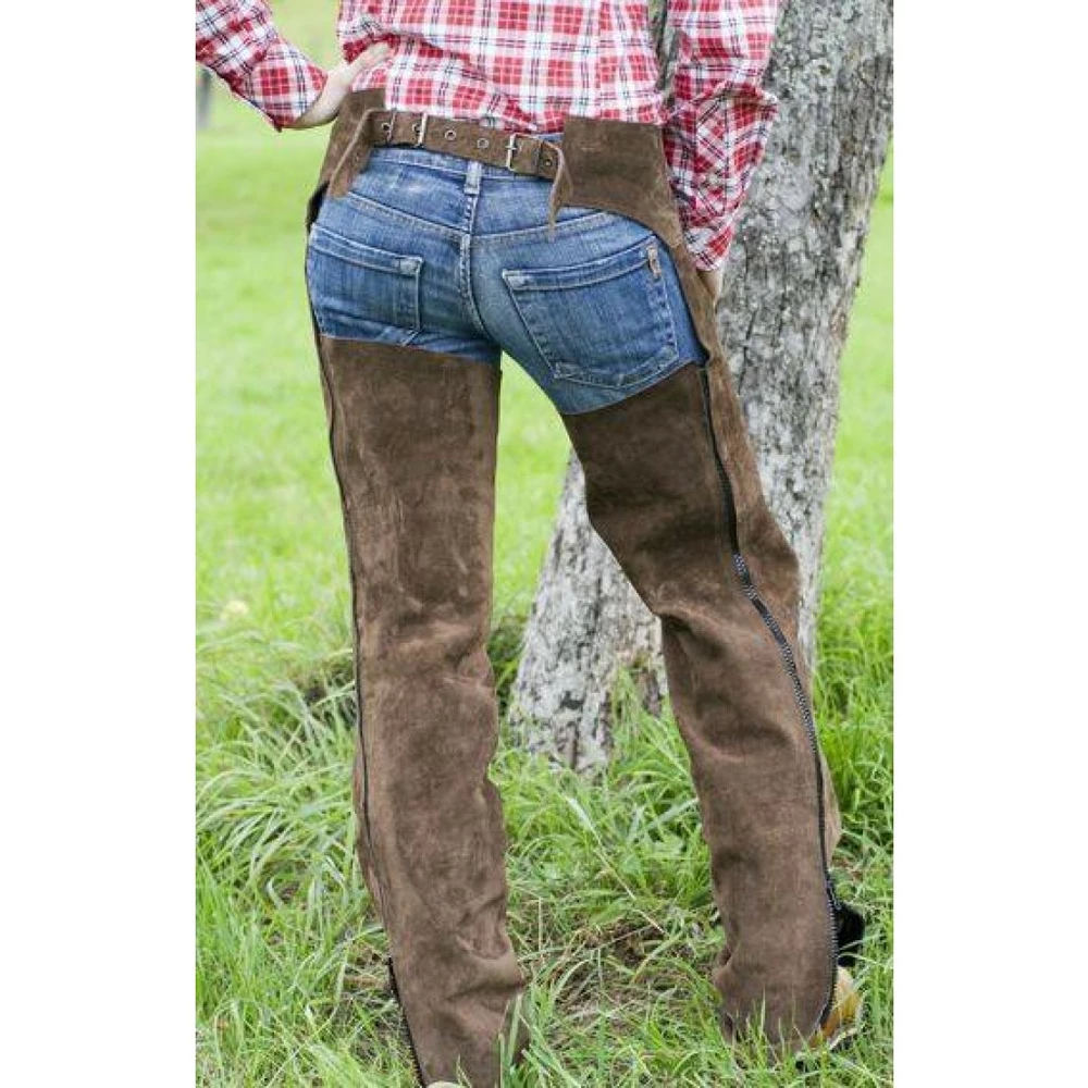 Westernové dlouhé chapsy bez třásní