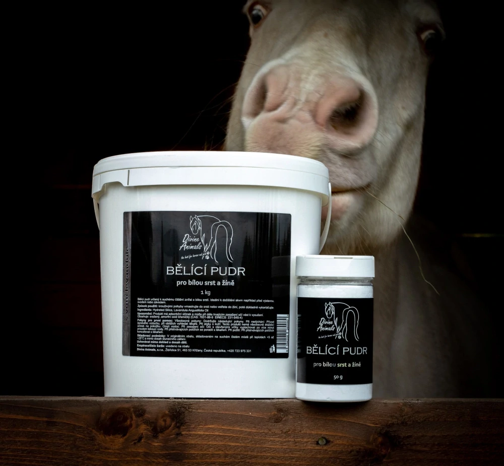Bělíci pudr pro bílou srst a žíně 50g 