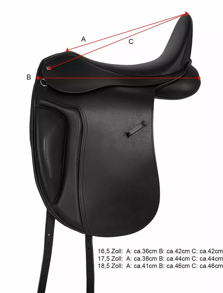 Drezurní sedlo Wembley AMR s vyměnitelnou komorou