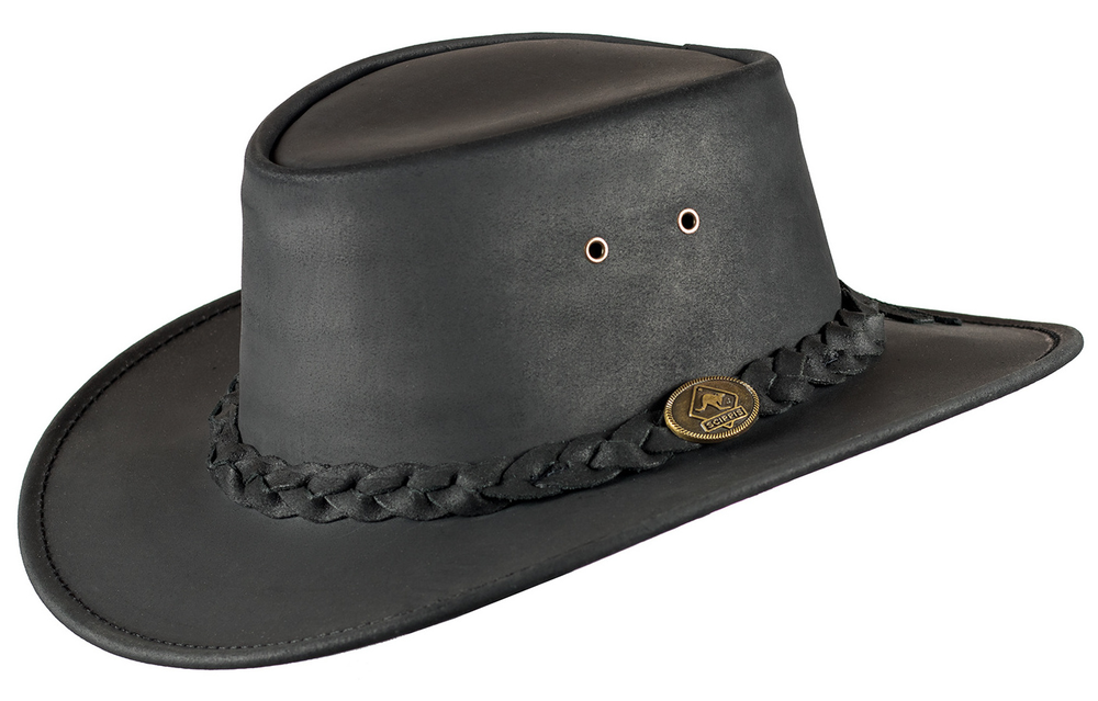 Australský klobouk kožený Bushman