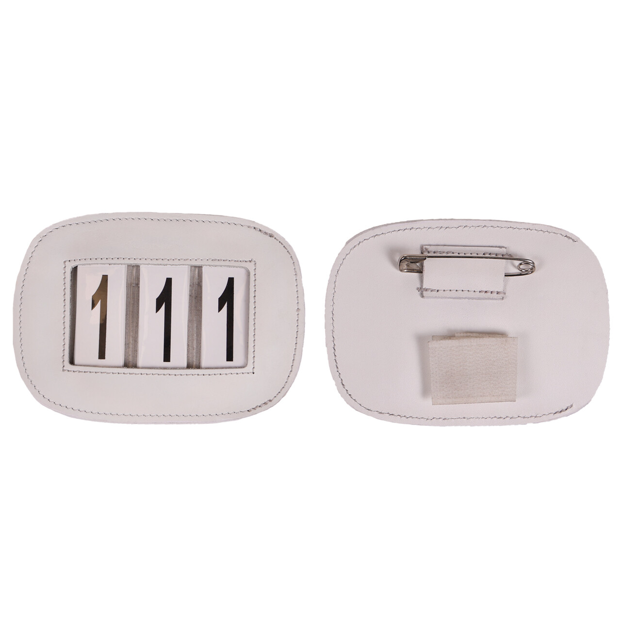 Závodní čísla v koženém obalu