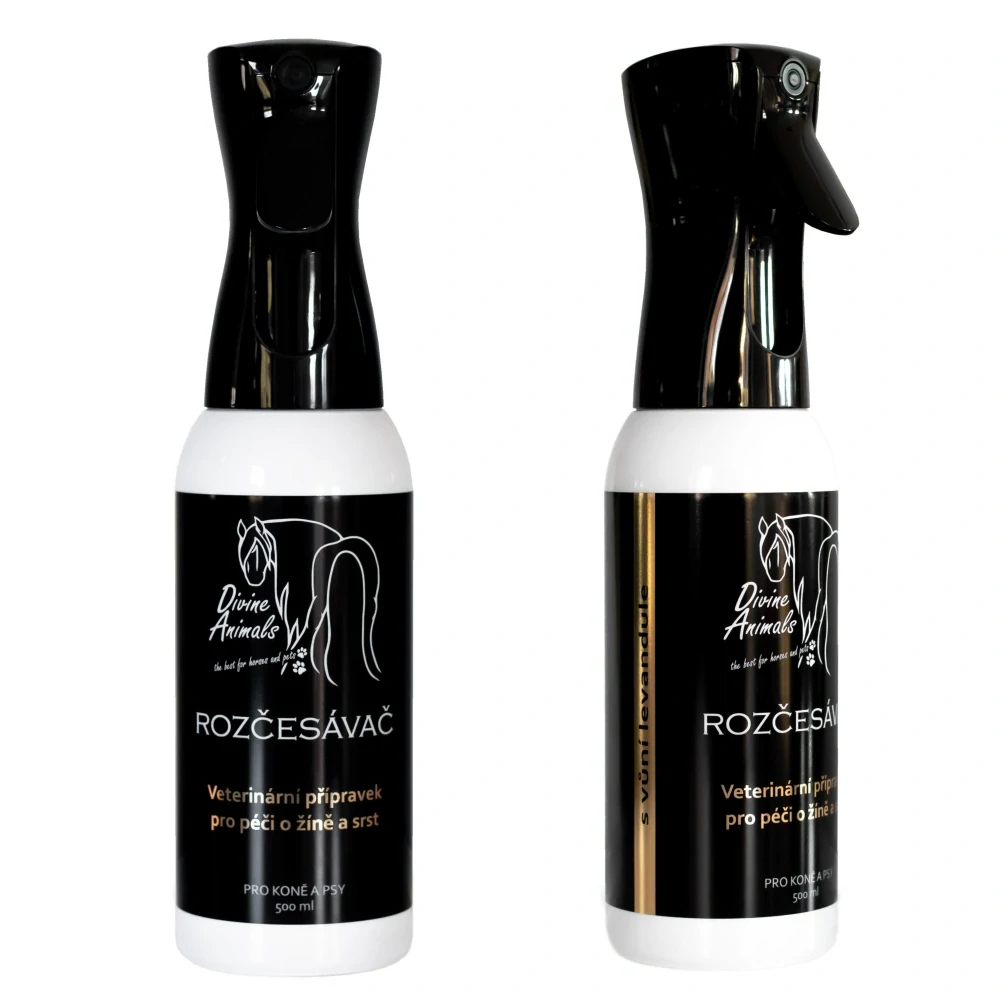 Rozčesávač pro koně Divine animals 500ml