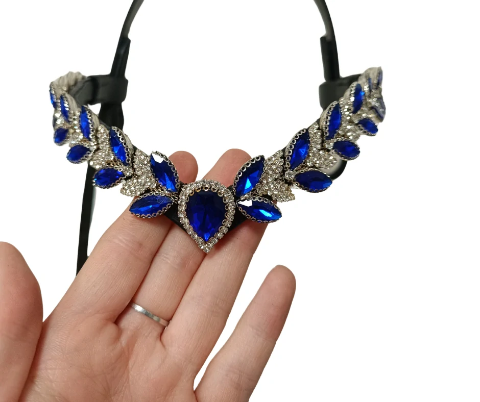 Luxusní čelenka Lunaria Saphir