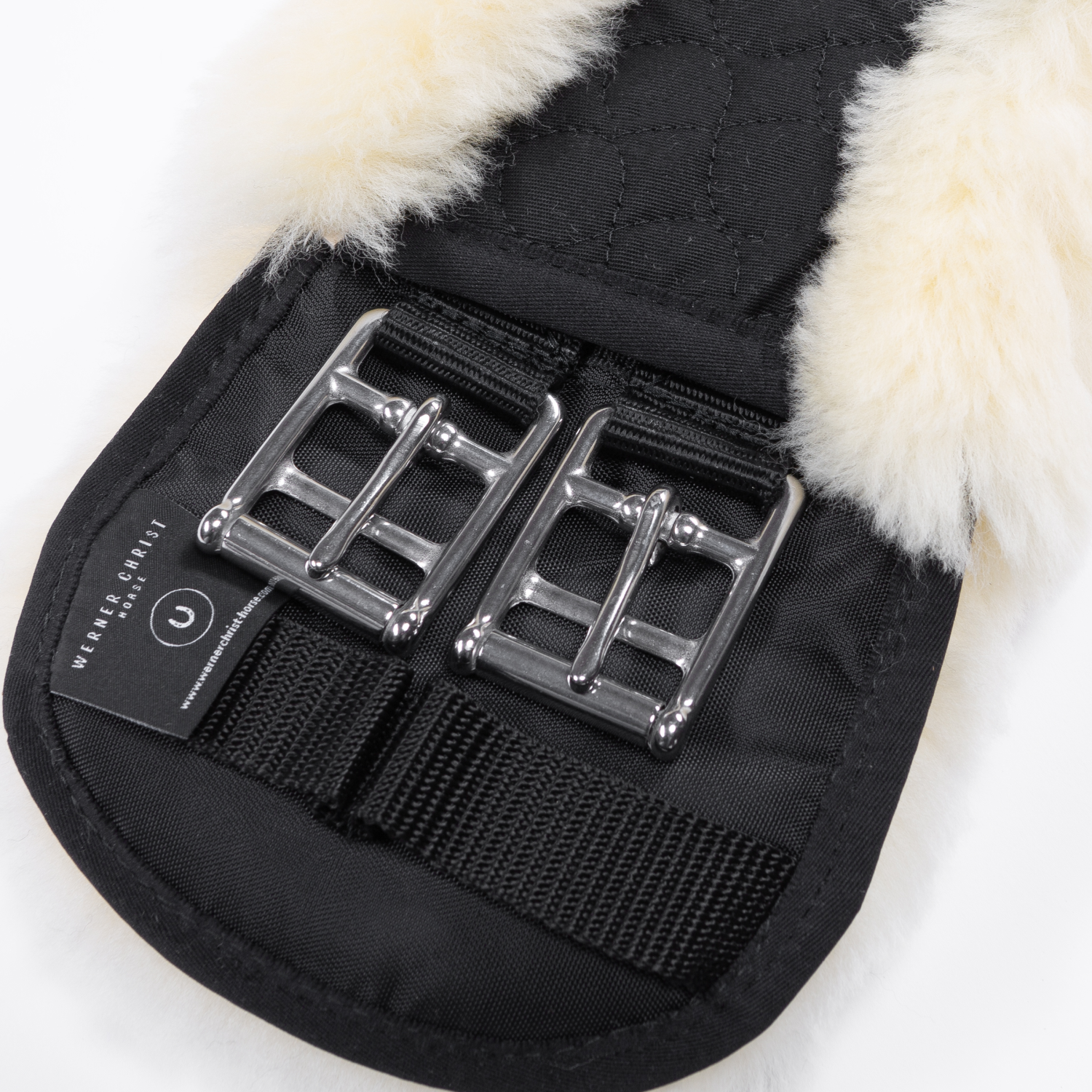 Beránkový podbřišník Christ Moonshape pro kulaté koně