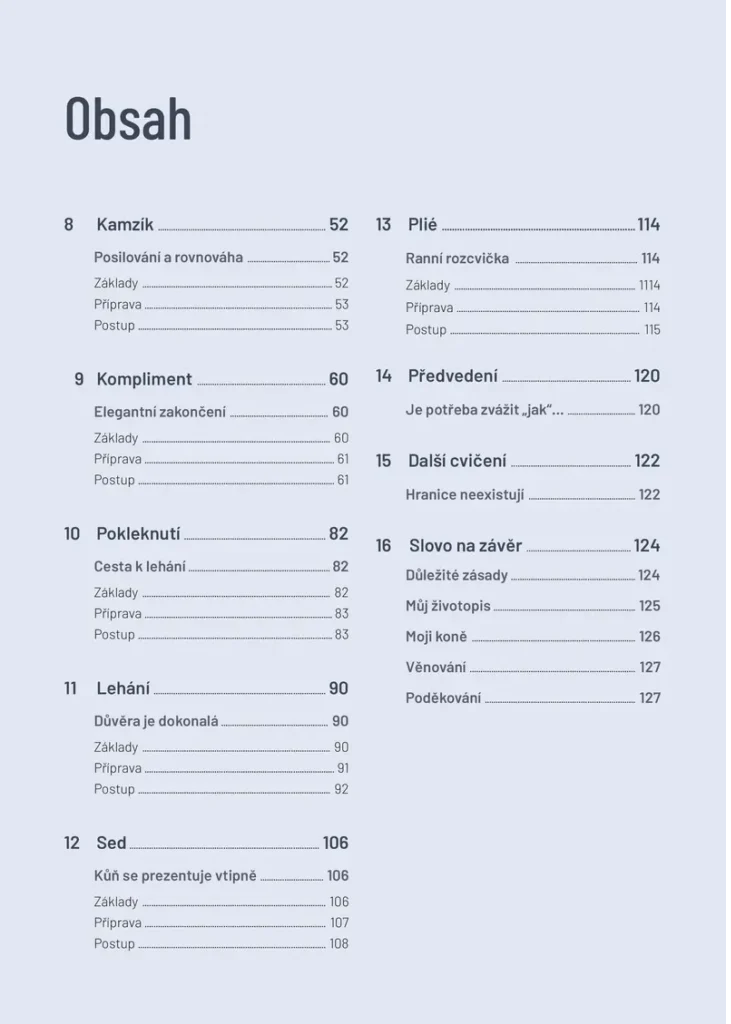 Drezura ve volnosti a cirkusové lekce