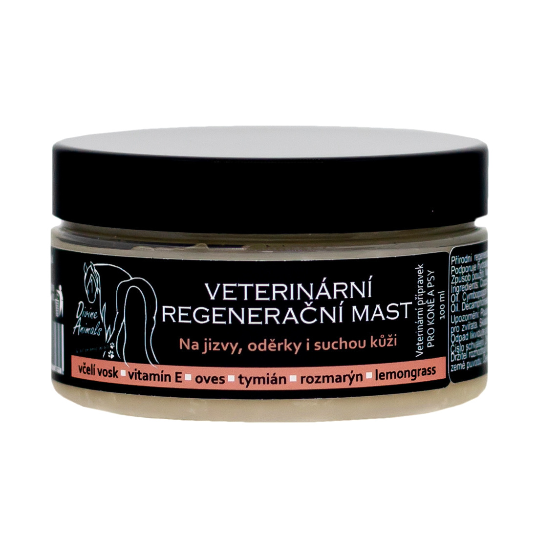 Veterinární regenerační mast Divine Animals 100ml