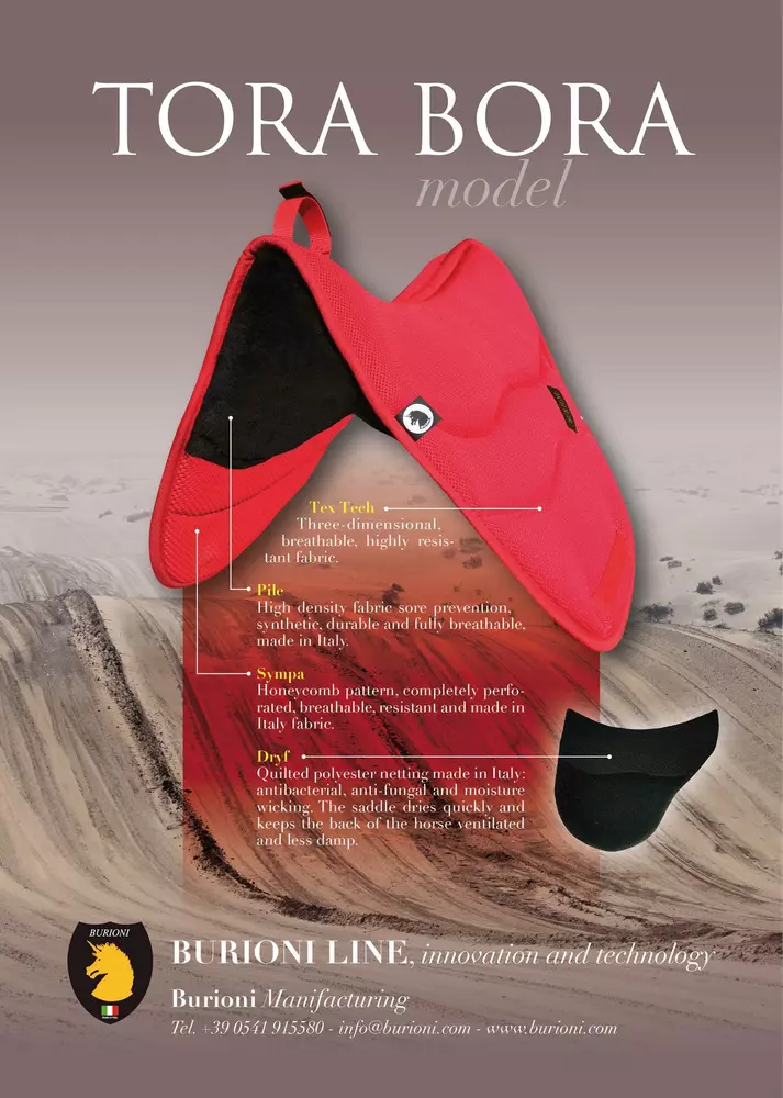 Podsedlová enduranční deka Tora Bora Burioni