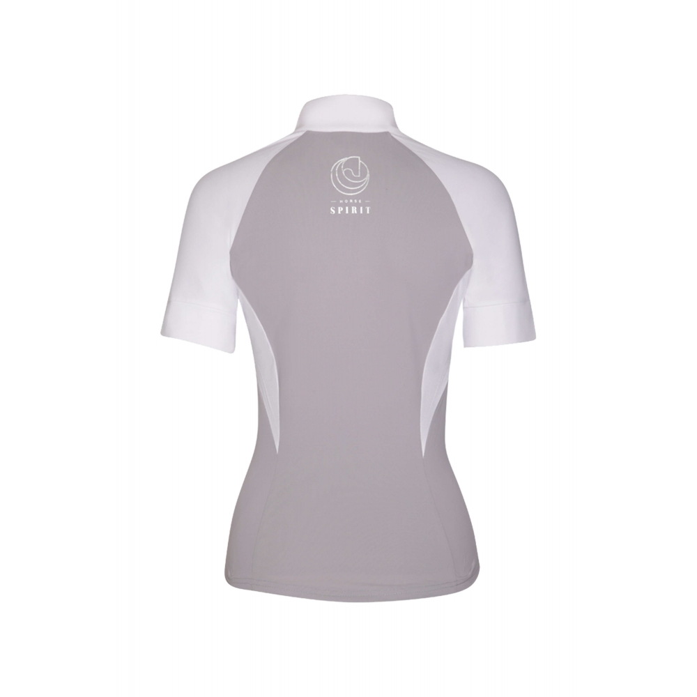 Jezdecké závodní tričko Horse Spirit PRO šedé