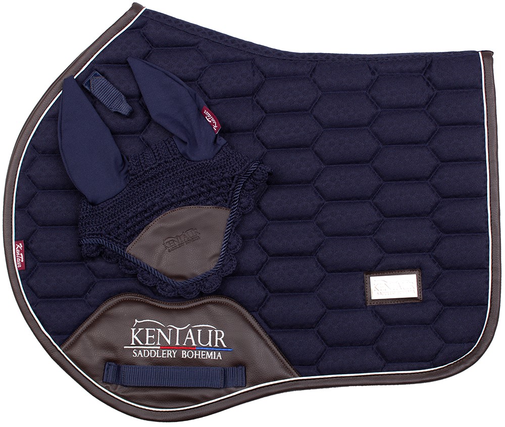 Podsedlová dečka s čabrakou Kentaur JQ kožený lem