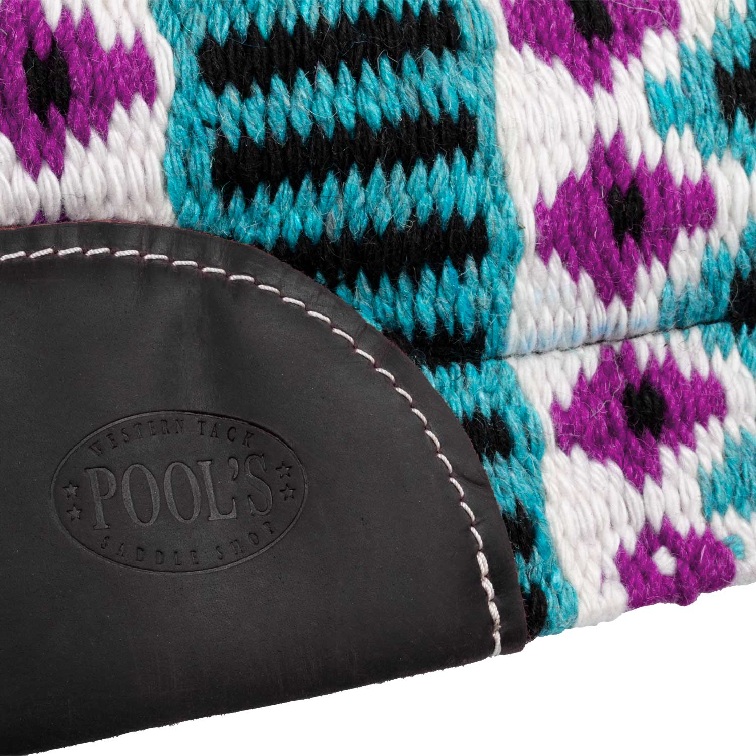 Westernová vlněná podsedlová deka s plstěnou spodní vrstvou