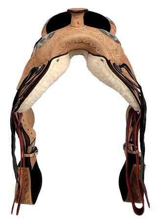 Westernové sedlo TEXAS z buvolí kůže