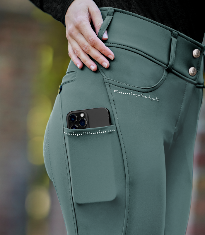 Dámské rajtky Waldhausen Mathilda Glam – vysoký pas, celogrip