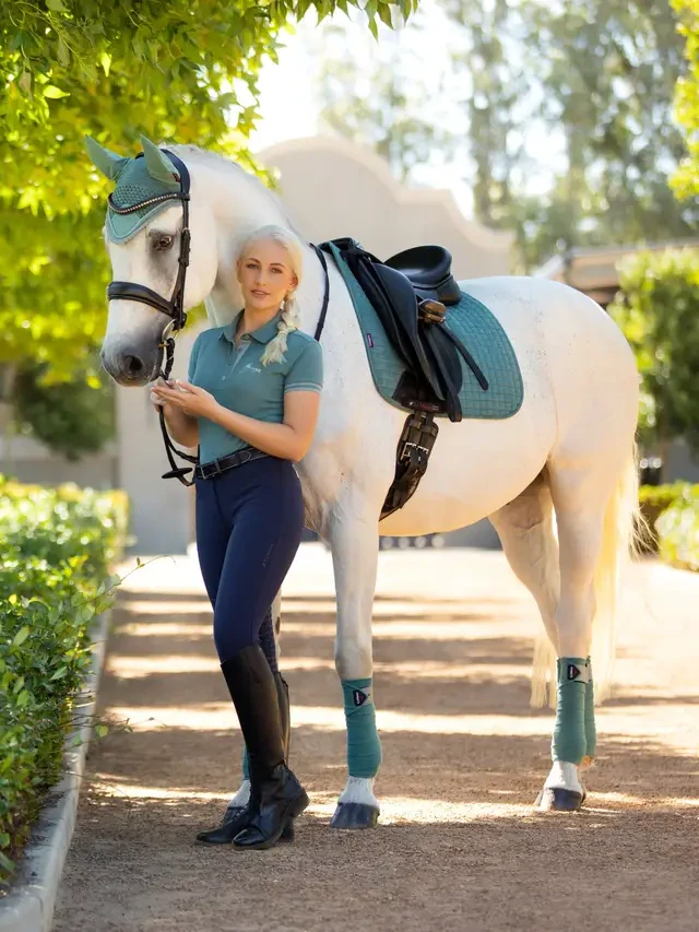 Podsedlová dečka LEMIEUX Suede Dressage Sage