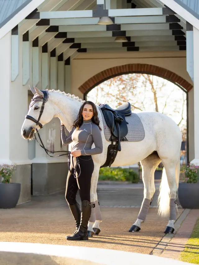 Podsedlová dečka LEMIEUX Suede Dressage Grey