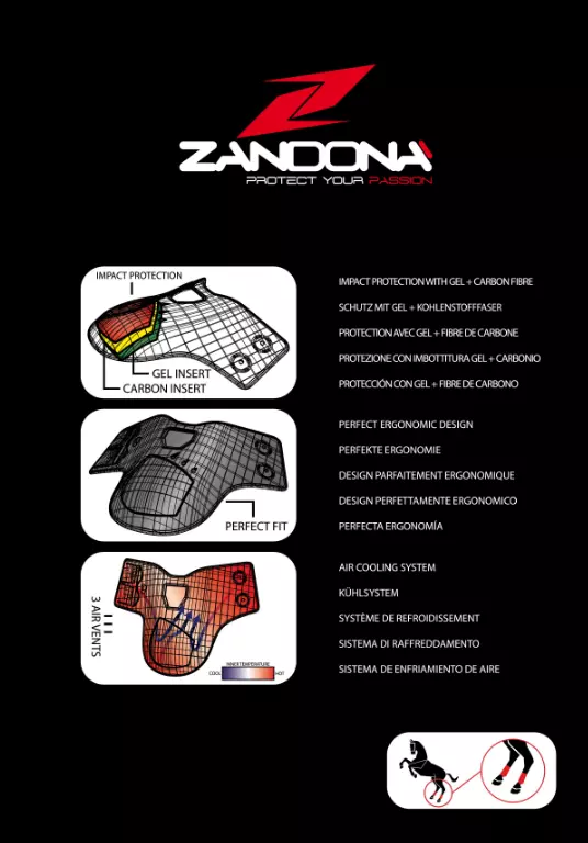 Zadní chrániče ZANDONA Carbon Air