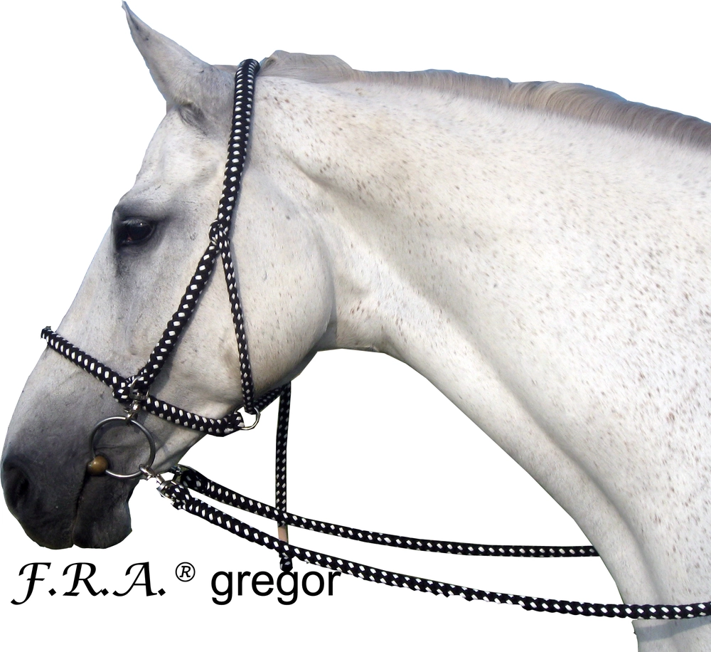 Provazová uzdečka s otěžemi F.R.A. Gregor