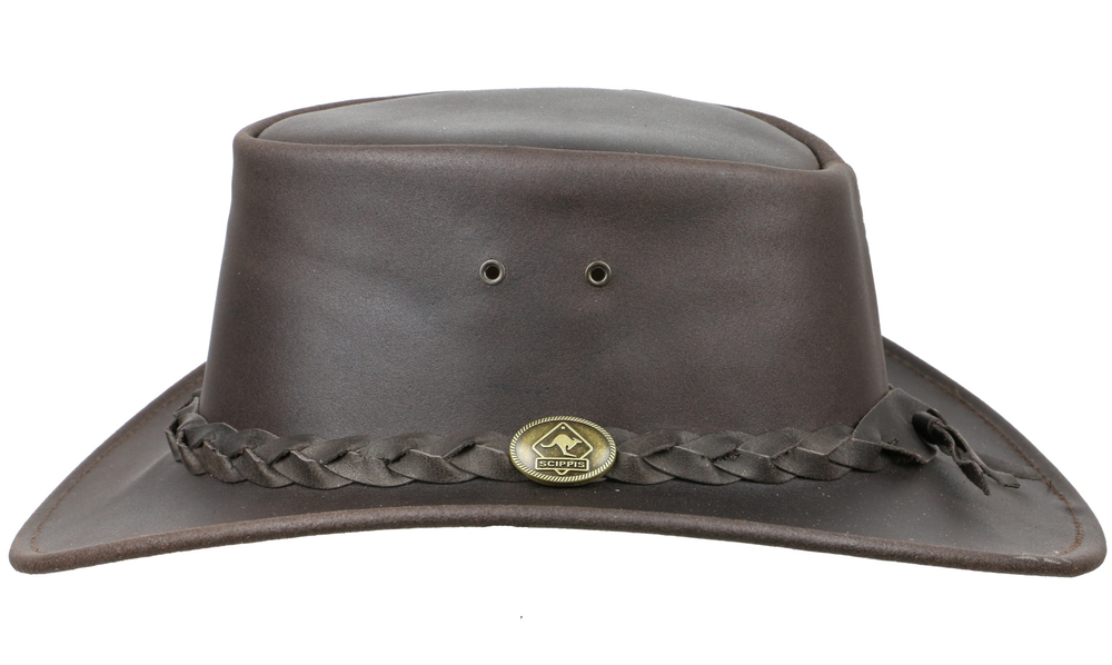 Australský klobouk kožený Bushman