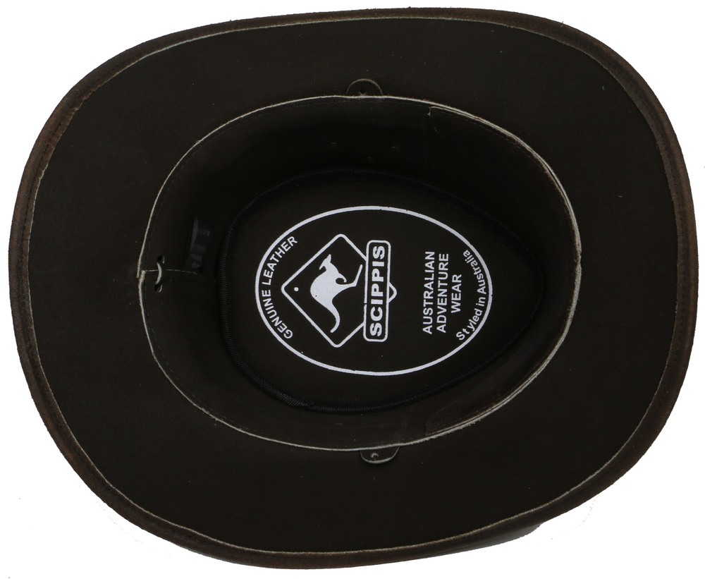 Dětský australský kožený klobouk