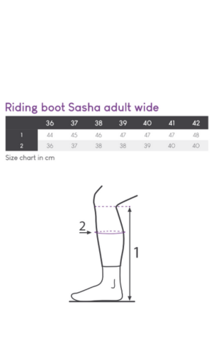Vysoké jezdecké boty Sasha - širší