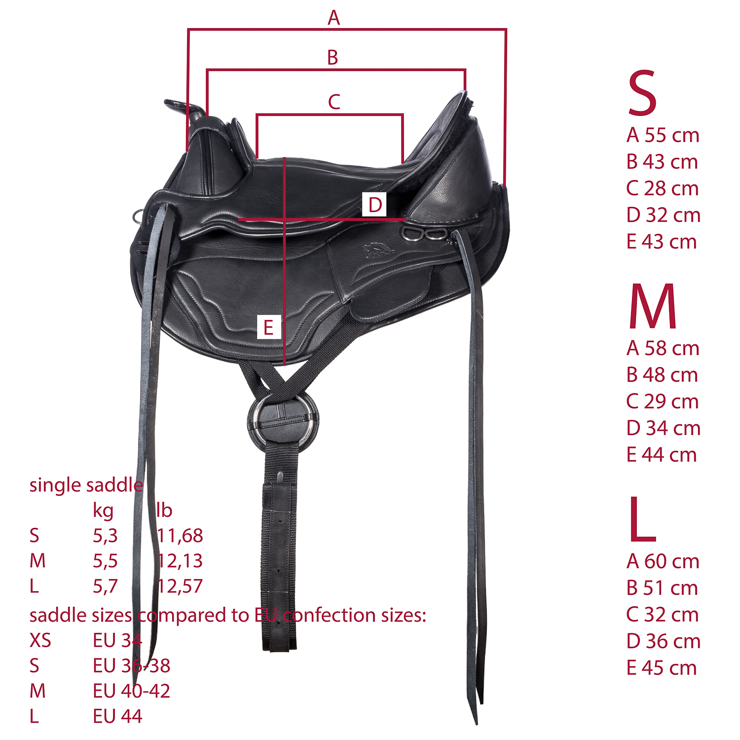 Westernové bezkostrové sedlo EDIX Tiamo včetně dečky