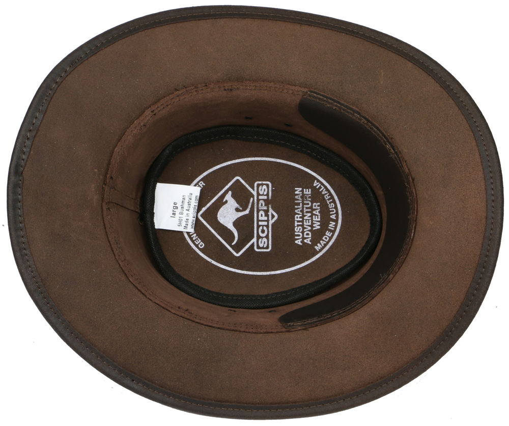 Australský klobouk kožený Bushman