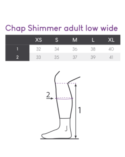 Chapsy QHP Shimmer - nízké, širší