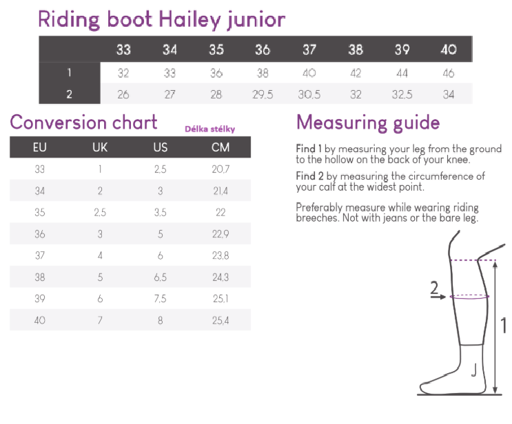 Dětské jezdecké boty QHP Hailey