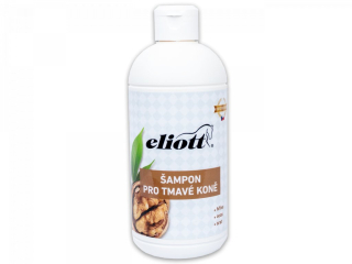 Veterinární šampon pro tmavou srst a hřívu s ořechem 500ml Eliott